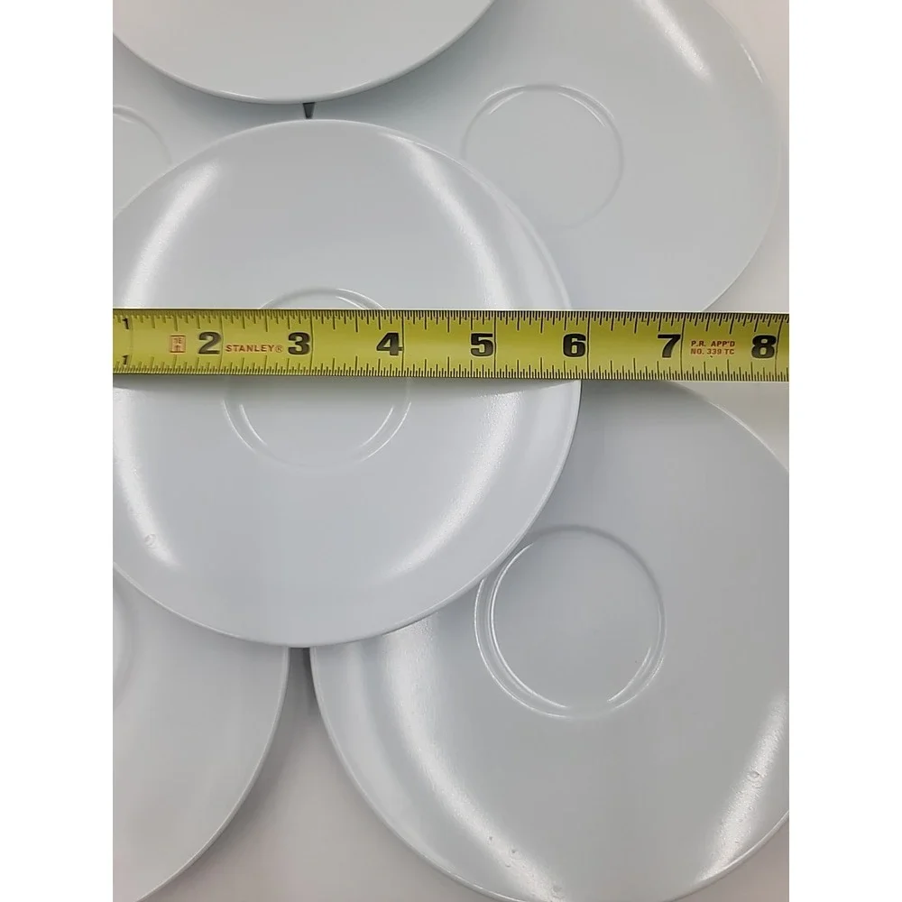 8 VTG MCM Melamine Melmac Saucer Plates  6